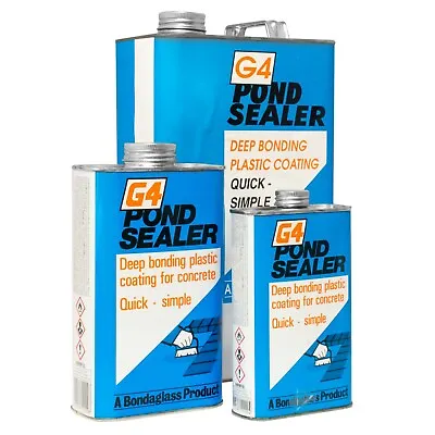 G4 Pond Sealer Or Thinners Deep Bonding Plastic Coating Concrete Fibreglass GRP • £17.46