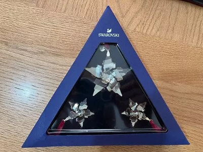 £77.99 • Buy Swarovski Gold Christmas Star Ornament Set Annual Edition 2021 5597133 New