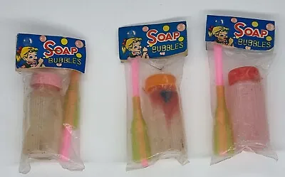 Vintage SOAP BUBBLES 1950s Rack Pack Toy Made In Japan Lot Of 3 • $14.99