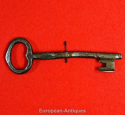 Antique KEY 17th-19thc English Or French 4.5  Castle Door Church Jail House Lock • $100