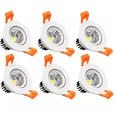 2 Inch LED Downlight 3W Recessed Lighting COB Dimmable 5000K Daylight White... • $53.04