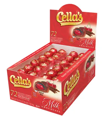 Cella's Milk Chocolate Covered Cherries 72-Count Box • $31.99