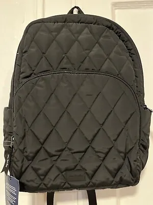 Vera Bradley Black Quilted Backpack • $79