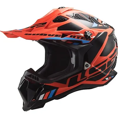 LS2 Offroad Cross Helmet M - Subverter Evo II 2 Stomp MX700 - Fluoorange - Black • $191.49