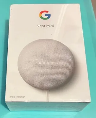 $75 • Buy Google Nest Mini (2nd Generation) Smart Speaker - Chalk - Brand New, Unopened