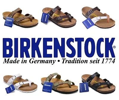 Birkenstock Mayari Birko-Flor Casual Beach Sandals Regular US EU Shoe Size 35-45 • $68.38