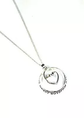 Nan Silver Plated Heart Circle Necklace • £13.50