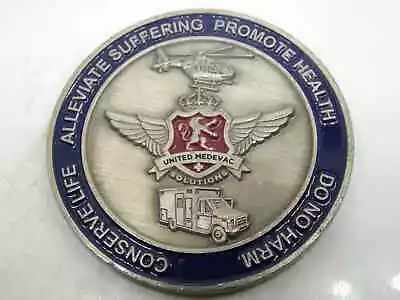 United Medevac Alleviate Suffering Promote Health Conserve Life Challenge Coin • $50