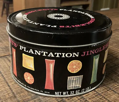 $20 • Buy VINTAGE Plantation Chocolate Company Jinglebits Candy Tin Philadelphia, PA