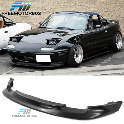 Fits 90-97 Mazda Miata Mx5 Front Bumper Lip Spoiler GV Style NA PU Black • $47.89