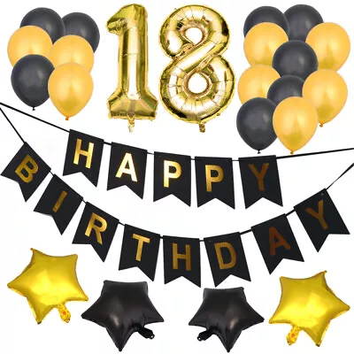 Glitter Birthday Balloon 18 Years Old Balloons Birthday Decor Balloons • £14.48