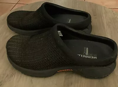 Merrell Shoes Womens 7.5 Black Ortholite Air Cushion Performance Slip On Clogs • $19.95