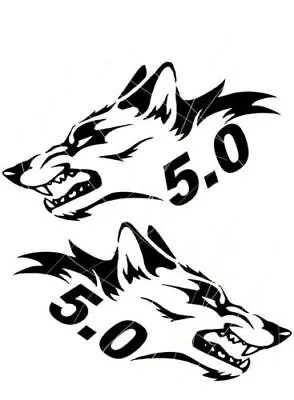 Coyote 5.0 Mustang Badge Sticker Decals 4.5 X2 • $9