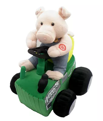 Vintage Mills Plush Singing Pig On Tractor She Thinks My Tractors Sexy Chesney • $29.99