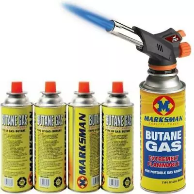 £18.74 • Buy Butane Gas Blow Torch Flamethrower Burner Welding Auto Ignition Camping Tool NEW