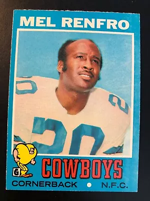 1971  Topps  Football  # 118  Mel Renfro    NM-MINT    (book 3.00)   HOF • $1.99