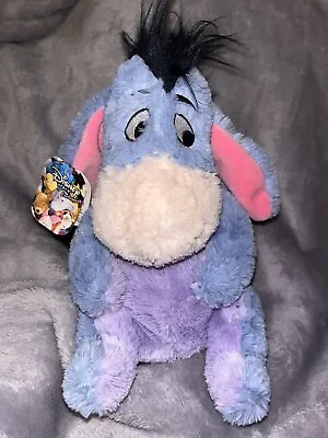 Disney Store Exclusive Eeyore Plush Soft Toy Rare & Authentic WITH TAGS • £12.99