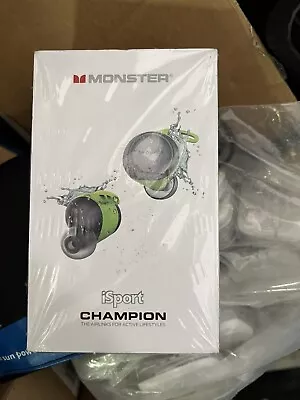 Monster ISport Champion True Wireless Earbuds Bluetooth Waterproof See Photos • $39.85