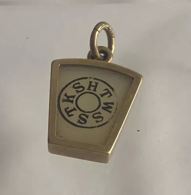 Vintage 14K Masonic Keystone Fob Charm 1.25 X0.75  • $149