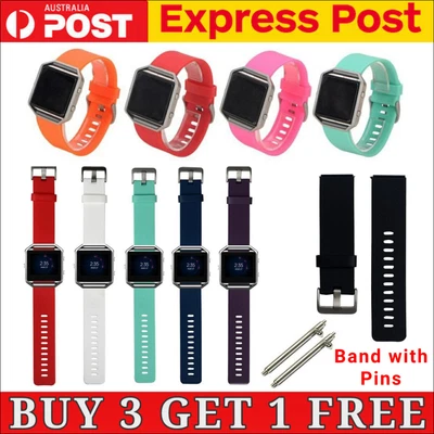 $5.22 • Buy Replacement Silicone Gel Band Strap Bracelet Wristband For FITBIT BLAZE Sport