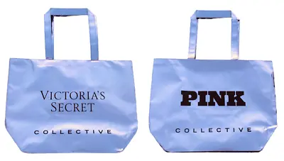 Victoria's Secret Pink Logo Iridescent Reusable Eco Tote Gym Beach Shopping Bag • $12.75