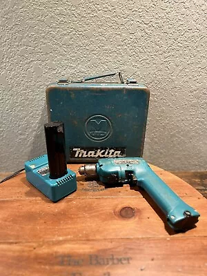 Makita 6012HD Cordless Driver Drill W/ Charger And Metal Case Vintage • $45.83