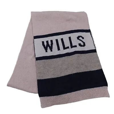 Jack Wills Women's Scarf Pink Viscose With Polyamide Polyester Rectangle Scarf • £13