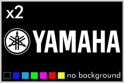 (2) Yamaha Sticker Decal Motorcycle Boat Window Tank Wheel Bike Yz Yzf Fzr R1 R6 • $3.50