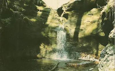 Indiana State Park Postcard Turkey Run State Park Waterfall In The Punch Bowl • $3.50