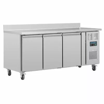 £1713.50 • Buy Polar Counter 3 Door Fridge With Upstand 417 Ltr  - DL915 Catering Commercial