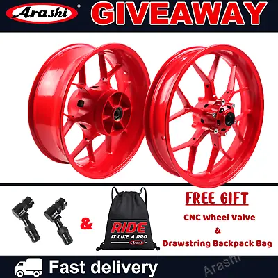 Arashi Front Rear Wheel Rims For Honda CBR1000RR 2008 - 2016 2009 2010 2011 Red • $775.85