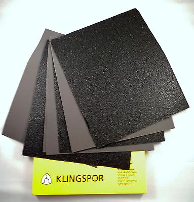 £3.29 • Buy KLINGSPOR Wet & Dry Sand Paper Sanding Sheets Free SAME DAY DISPATCH