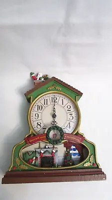 Avon 2007 Santa Musical Days Left Until Christmas Carols Advent Light Up Clock • $44.99