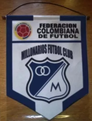 MILLONARIOS FC - COLOMBIA -  Soccer PENNANT 40 X 30 Cm - Football • $28.99