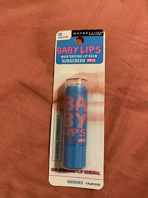 MAYBELLINE BABY LIPS DR RESCUE MEDICATED BALM 05 Quenched - New Sealed • $12.98