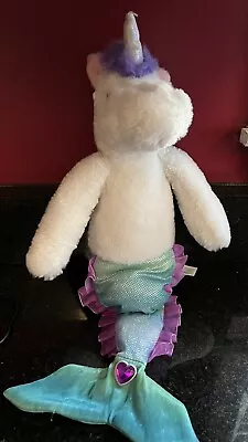 Unicorn Mermaid Plush 18” Stuffed Animal Toy The Petting Zoo Green White EUC • $12