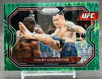 2021 Panini UFC Prizm Colby Covington Green Pulsar 25/25 1/1 SSP • $8.10