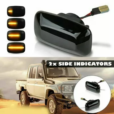 2x Side Repeaters Lights For Toyota Land Cruiser 70 80 100 Series INDICATORS • $23.99