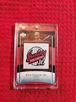 Ken Griffey Jr 2007 Upper Deck #PS-23 UD Premier Stitchings Patch #26/35! • $45