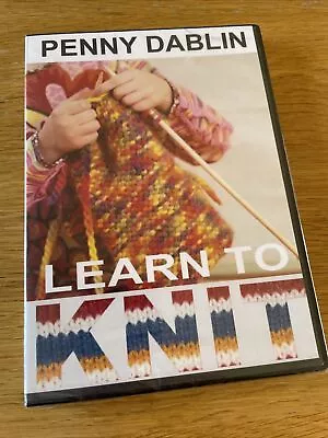 Learn To Knit DVD Penny Dablin 2009 New & Sealed • £8.95