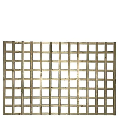 PGS Flat Top Square Trellis Standard Panel Timber Lattice Screen W.6ft XH.4ft • £22