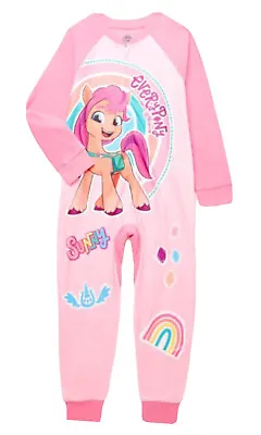My Little Pony Girls Pink Pajama Blanket Sleeper Graphic Comfy Soft Size 10/12 • $16.39