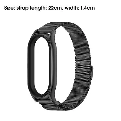 For Xiaomi Mi Band 3/4/5/6/7 Watch Strap Replacement Stainless Steel Wrist Band • $16.01
