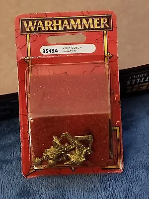 New Metal Warhammer Fantasy Night Goblin Fanatics OOP Blister 8548A • $29.99