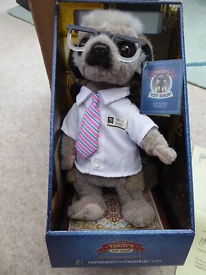 Official Compare The Meerkat Sergei Head Of IT Soft Plush Toy Teddy + Paperwork  • £9.50