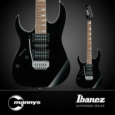 $599 • Buy Ibanez RG170DXL Left-Hand Electric Guitar (Black Night)
