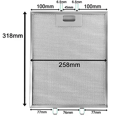 Metal Mesh Filter For KENWOOD Cooker Hood Extractor Vent Fan 318 X 258mm • £10.59