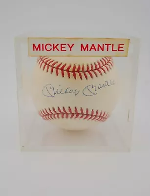 MICKEY MANTLE Signed/Autographed Rawlings Official Bobby Brown Baseball NO COA • $400