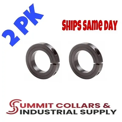 2-1/4  ID (2 PCS) Single Split Shaft Collar - Black Oxide Finish • $29.99