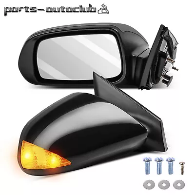 Power Side View Mirrors W/ Turn Signal Black Manual For 05-10 Scion Tc Pair • $82.98